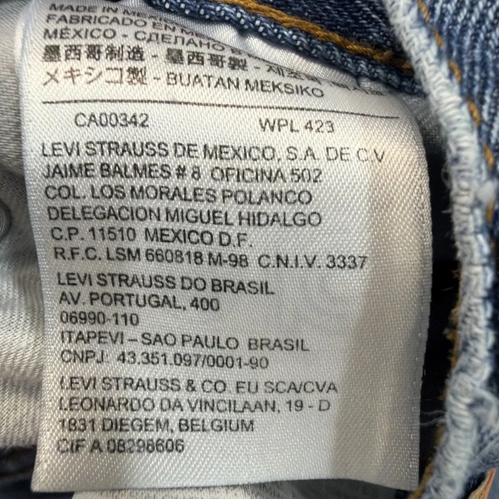 Levis 505 Jeans Men's 36x31 Blue Denim Regular‎ Straight Fit Medium Wash Red Tag